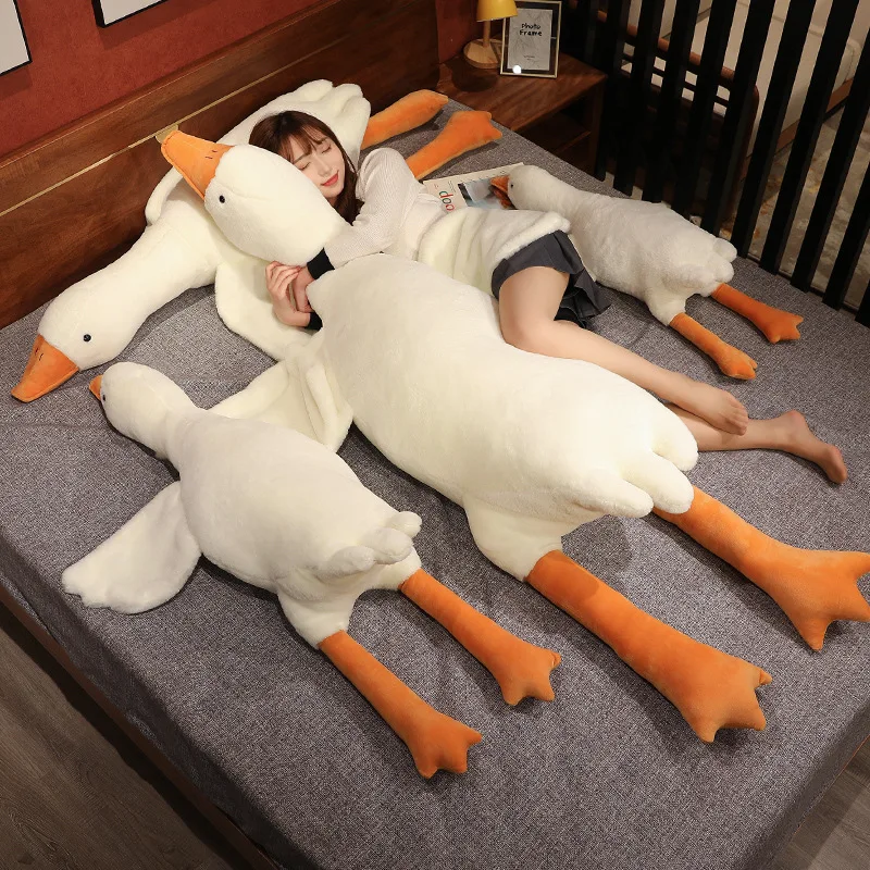 

Valentine's Day Gifts Cute Giant Huge Goose Sleeping Plush Soft Plush Swan Pillow Plush Toy Big Goose