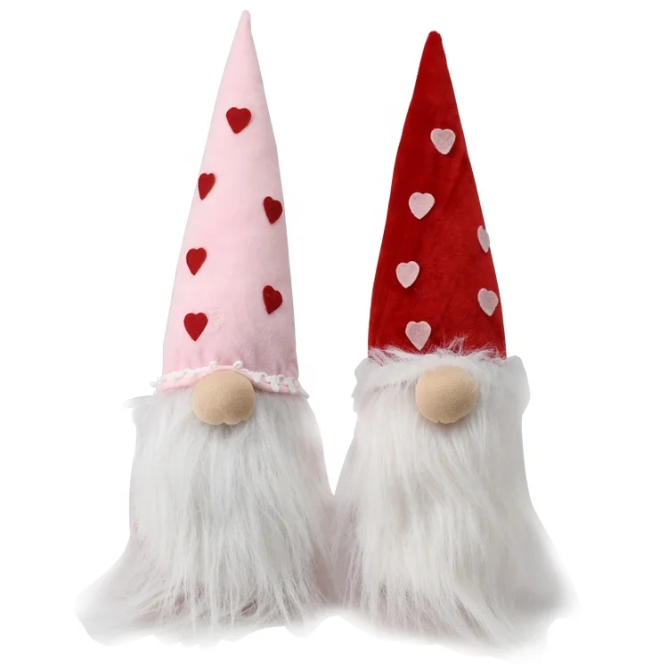 

Premium Handmade European Style Valentine Day Gnomes for Special Gifts, White