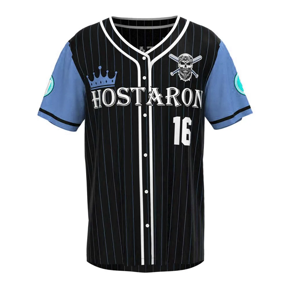 

HOSTARON Short Lead-time Best Quality Custom Sublimation Baseball Jerseys Wholesale Colorblock Stripes Baseball Uniform