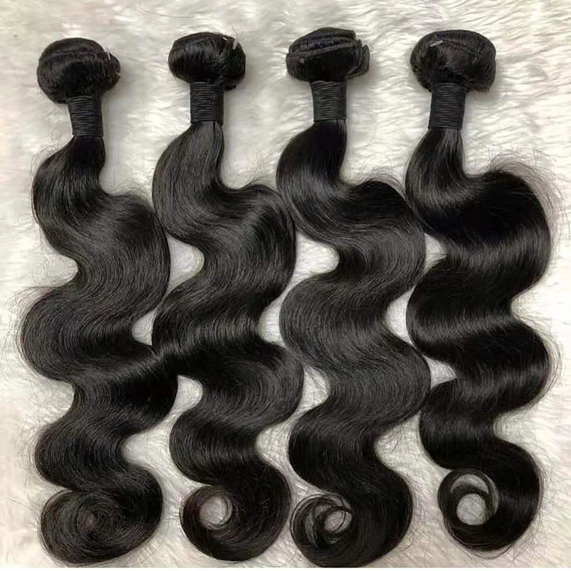

Cheap Body Wave Cuticle Aligned hair wig vendor wholesale Peruvian hair bundle with closure WATER WAVE Human Hair Weave Bundle, Natural black/ #1b color