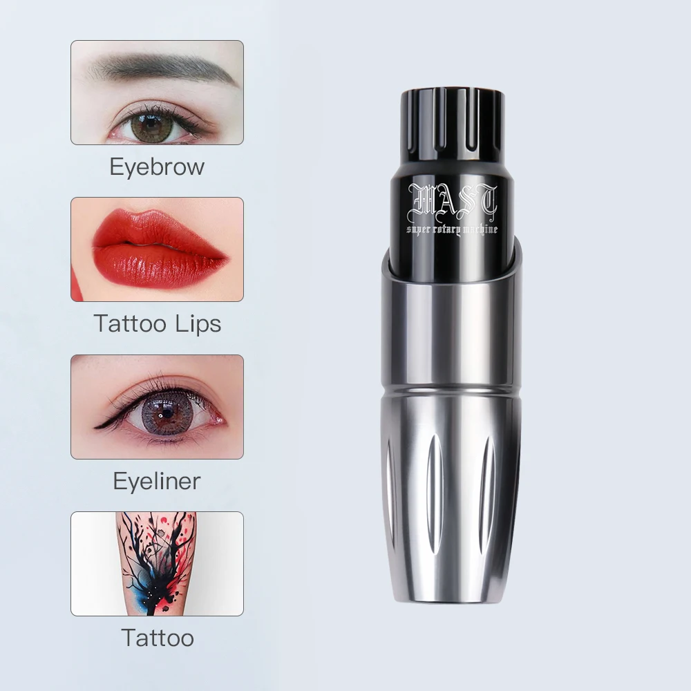 

Free Shipping Dragonhawk High Quality PMU Tattoo Pen + Free Gifts of Cartridge needle, Silver