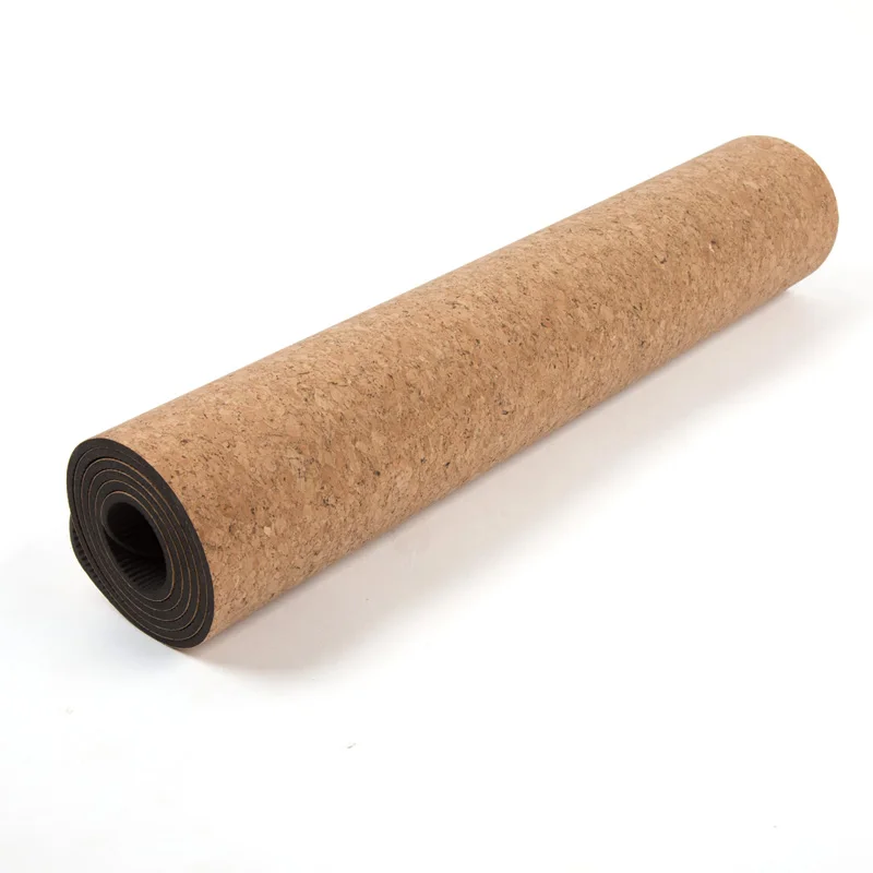 

Print Sustainable 173cm Organic Custom Logo Eco-friendly Non-slip Cork Yoga Mat, Cork color