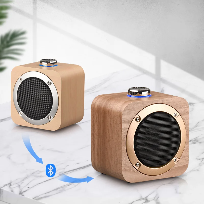 

New Arrival wireless portable speaker table wooden HQ sound loud speaker