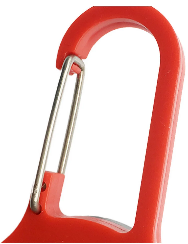 
Plastic led key chain light locking carabiner with flashlight 