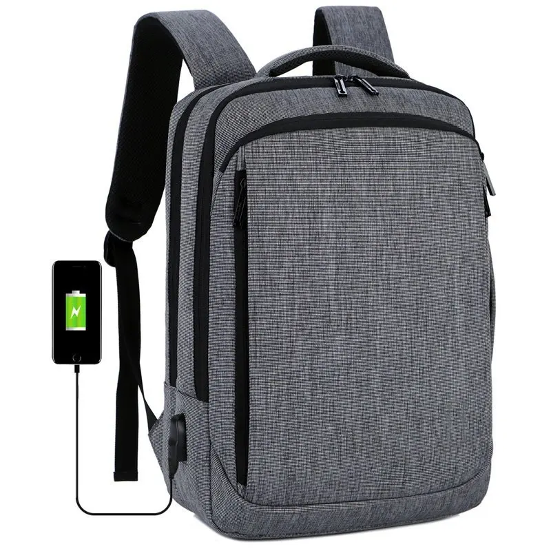 

USB Charger Backpack Anti Theft Smart Laptop Backpack Bag Large Capacity Multifunction Nylon Fashion Black Waterproof, 3 colors