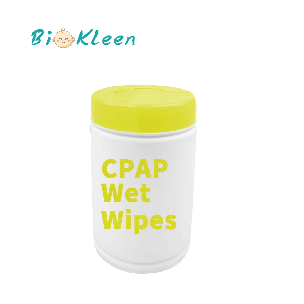 

Biokleen Natural Organic Fiber Barrel Cpap Wipes Biodegradable Cpap Mask Wipes CPAP Mask Equipment Cleaning Wipes