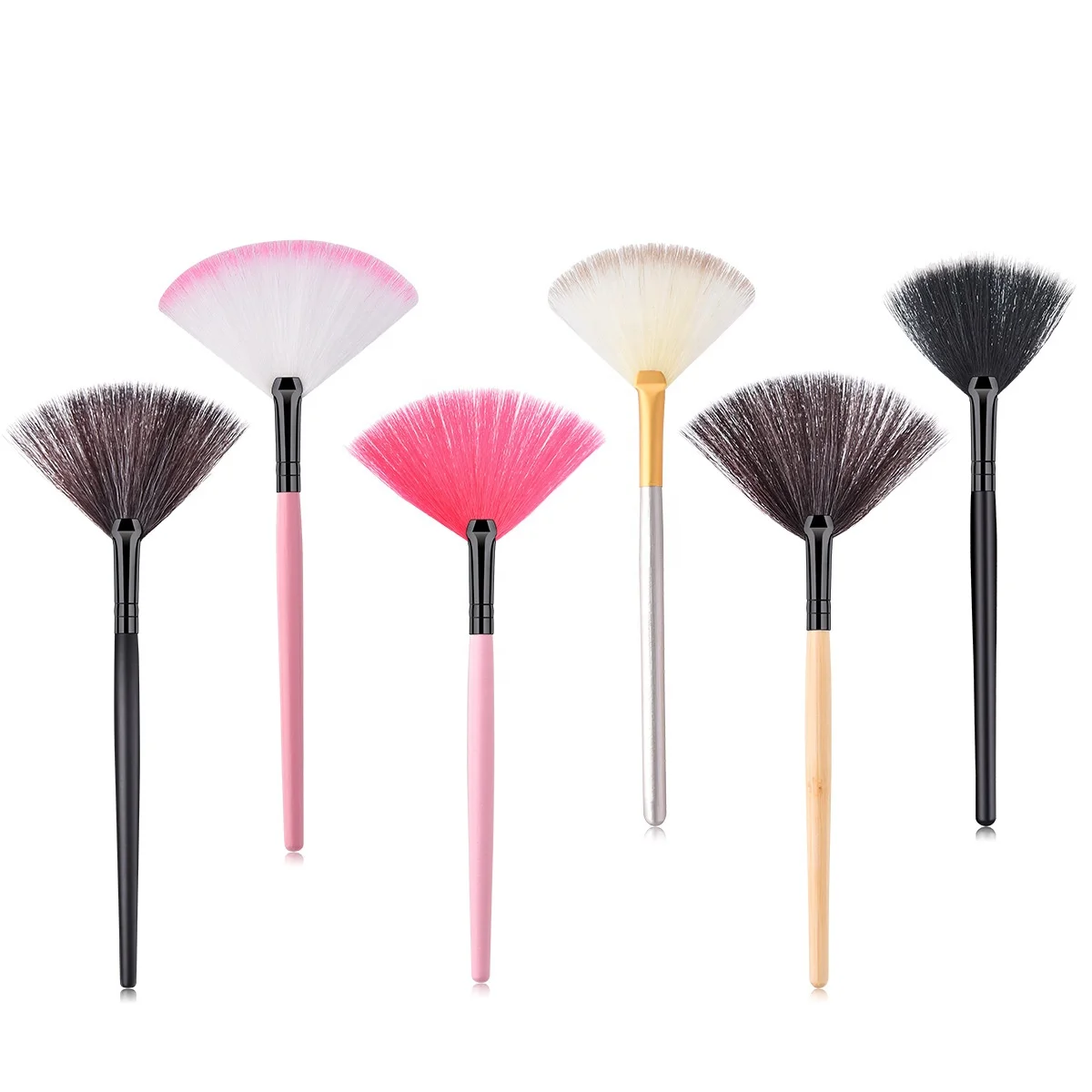 

Customization Cosmetic Beauty Salon Spa Vegan Clay Face Mask Applicator Brush Facial Mask Fan Brushes For Facial