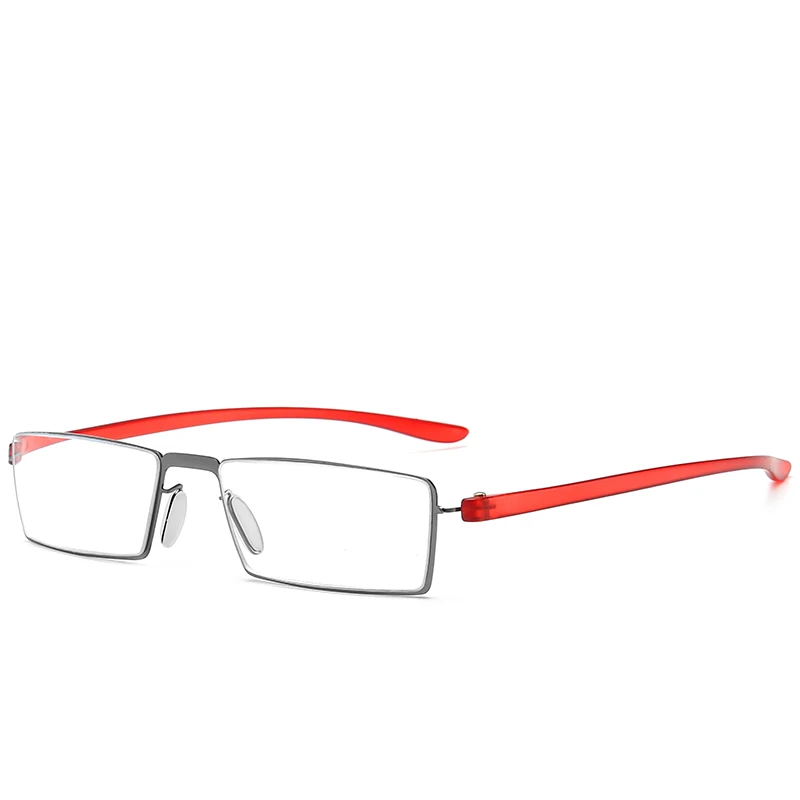 

RENNES [RTS] High quality double vision rimless glasses with tr90 metal frame anti-blue light smart bifocal zoom reading glasses, Customize color