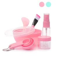 

9 In One Professional Women Beauty Tools DIY Pink Facial Mixing Care Face Mask Brush Set Kit With Bowl