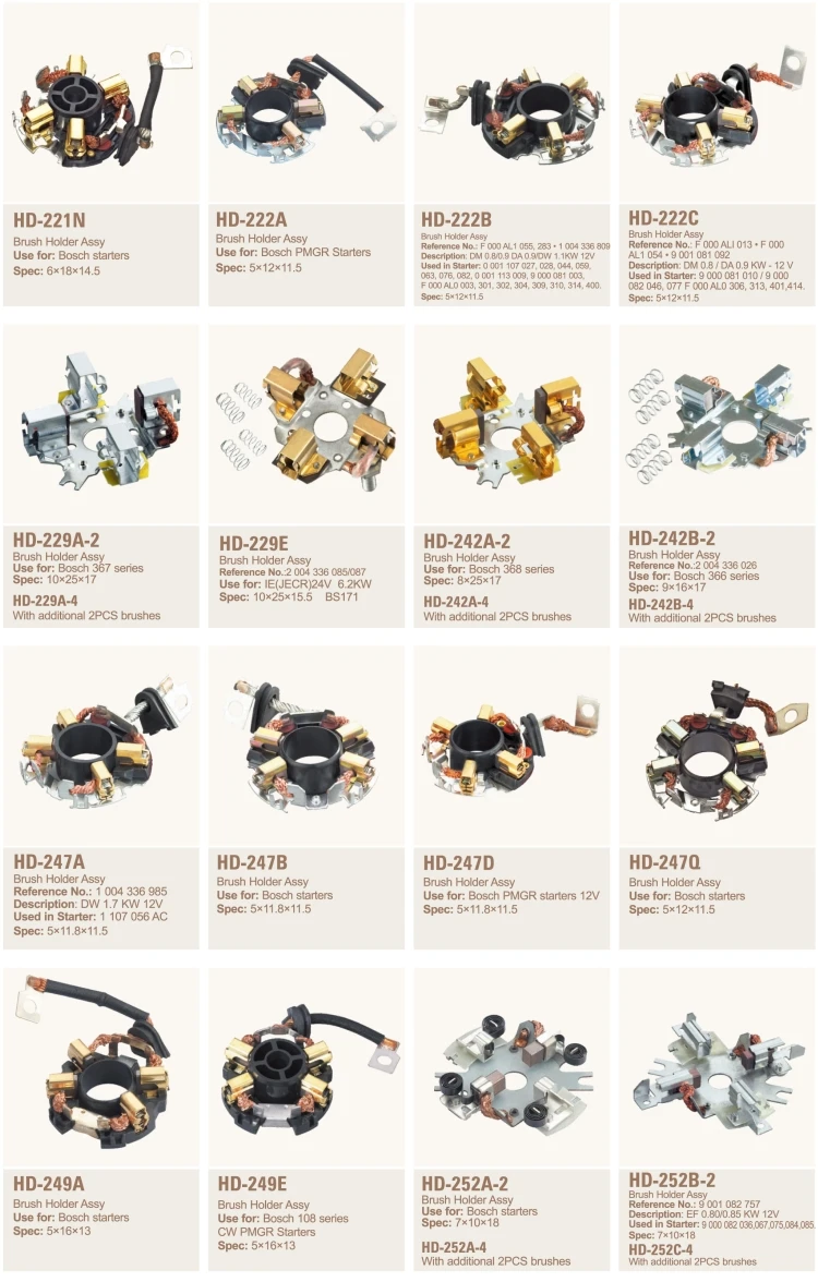 Automobile Carbon Brush Holder Assembly For S78m Start/stop Starter 2