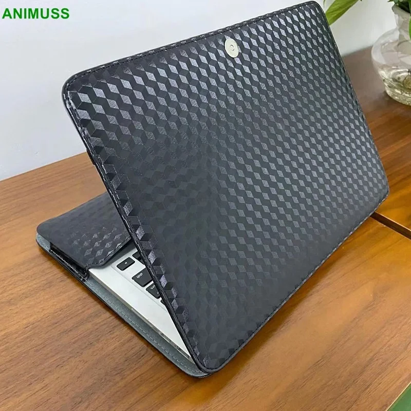 

PU Leather Diamond Pattern Laptop Notebook PC Protective Shell Case for Apple MacBook Air 13