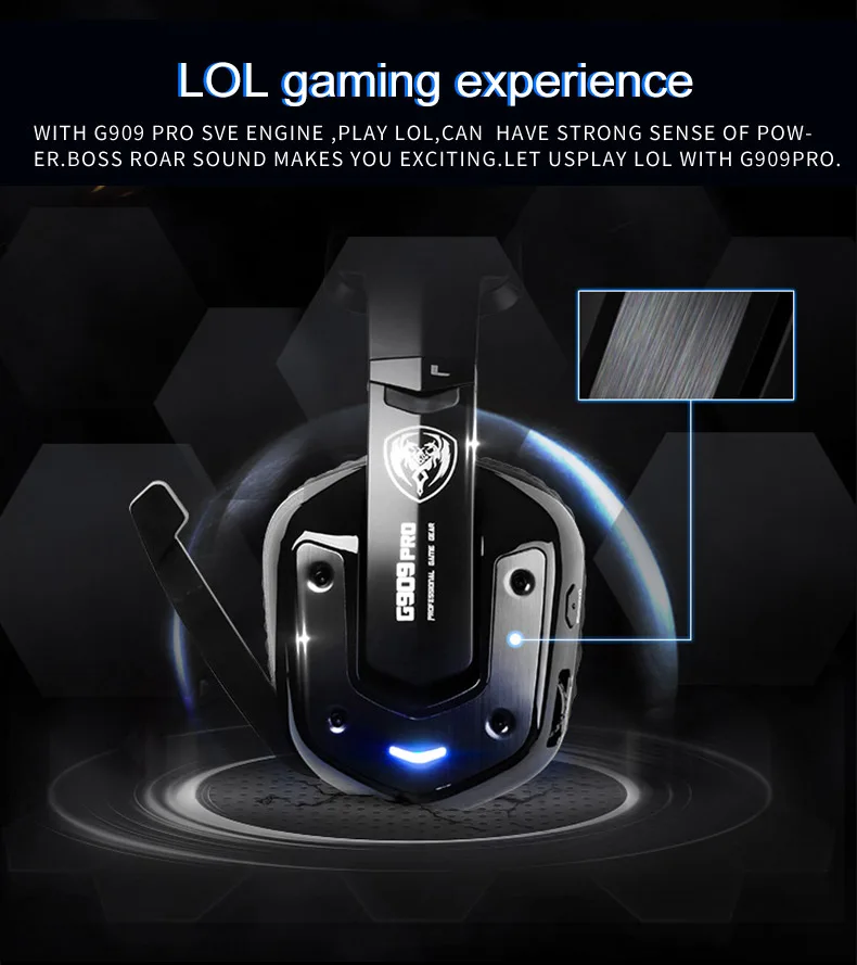 Somic G909pro virtual 7.1 surround sound Vibration Gaming Headset