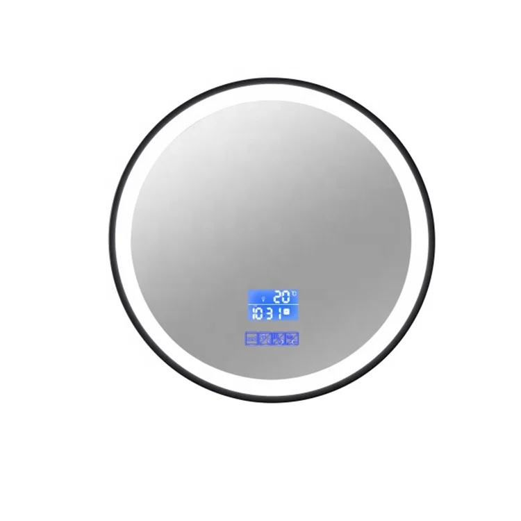 

Wholesale custom smart touch sensor makeup mirror round led bathroom smart mirror