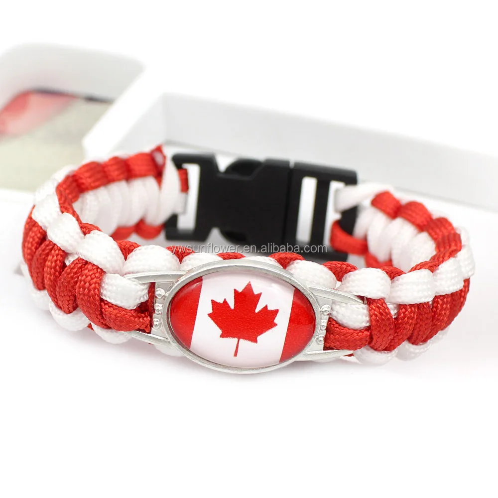 Manufacturer Custom Paracode American Flag Paracode Bracelet,Wholesale Plastic Buckle Paracode