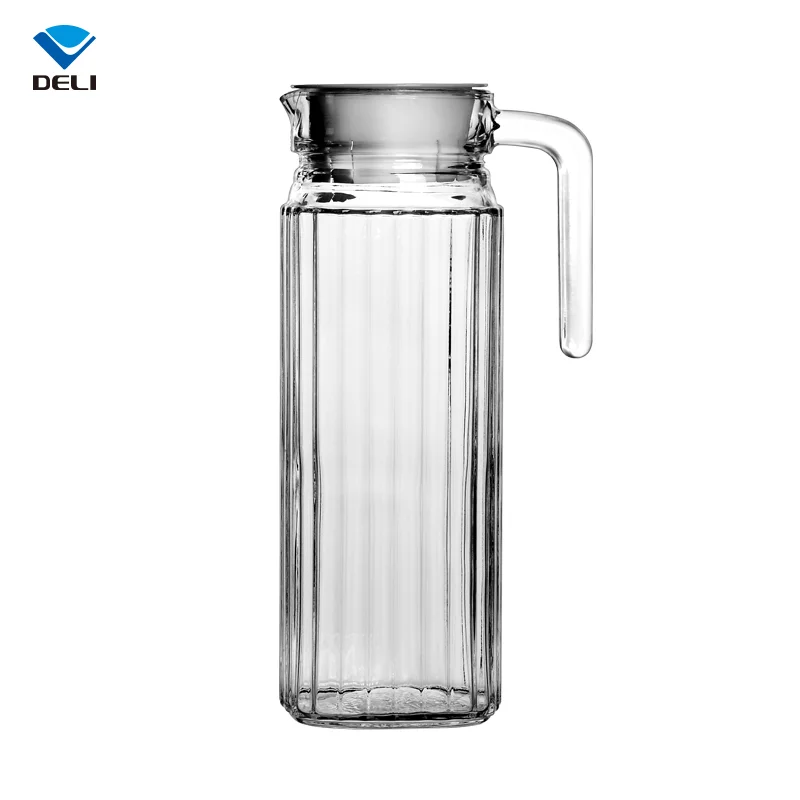 

Home Glassware DELI 1100ml 37.2oz Large Capacity Water Glass Jug Teapot for Drinking, Clear