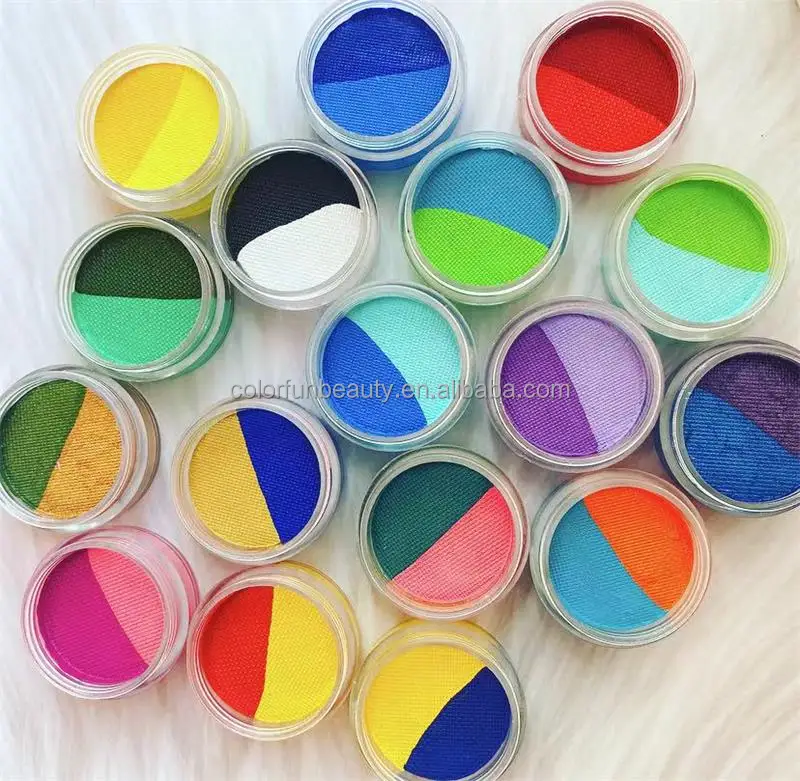 

10g Water Based Activated Glow Neon UV Pastel Make Up Graphic Split Cake Pastel Neon Eye liner