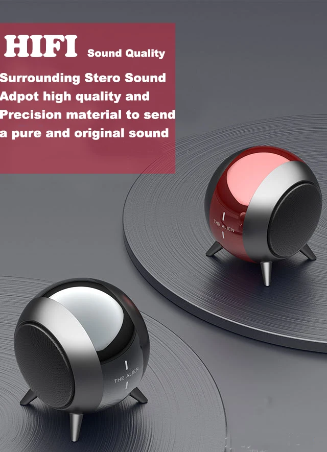 JR 2020 New Arrival Wholesales Portable Volume Control USB Rechargeable Alien Party Bluetooth UE Bass Speaker Subwoofer - ANKUX.COM
