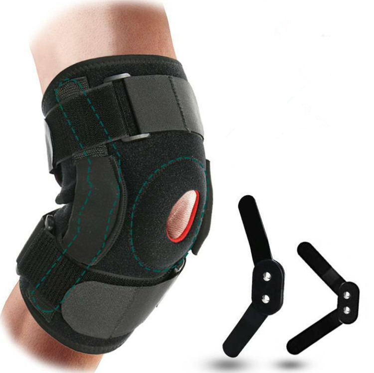 

New Product Hinged Spring Knee Brace, Black/any colour on patone card