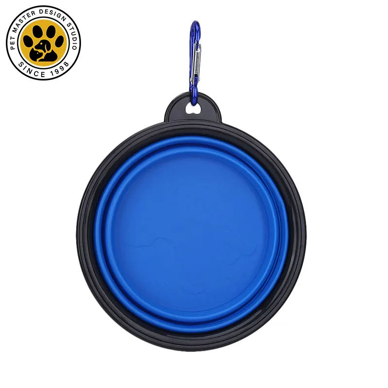 

Pet Master Silicone Collapsible Dog Bowl Foldable Expandable Bowl Food Water Feeding Portable Travel Dog Bowl for Pet Cat, As shown