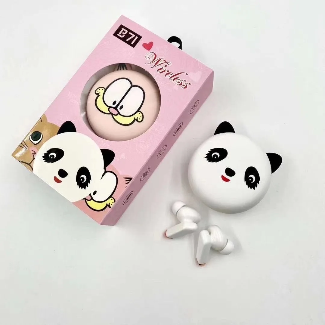 

B71 true wireless TWS mini type c earbuds personality cartoon small earbuds