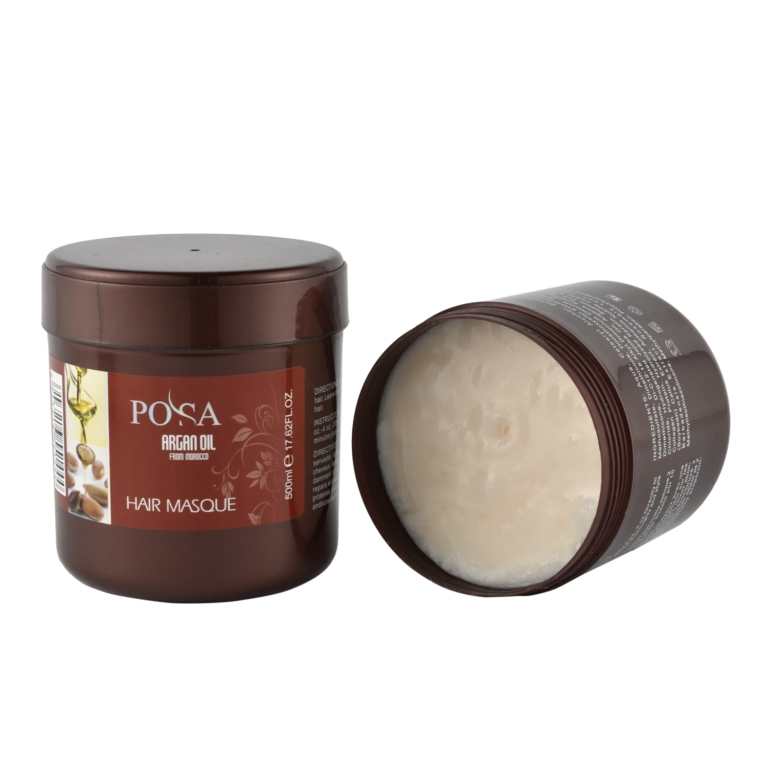 

POSA Argan Oil Private Label Hair Keratin Protein Masque Smooth Hair Treatment for Anti-Frizz Color-protection 500ml/500ml