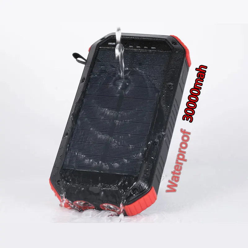 

New electronic outdoor fast charge solar mobile charger portable wireless laptop power bank 50000mah 30000mah