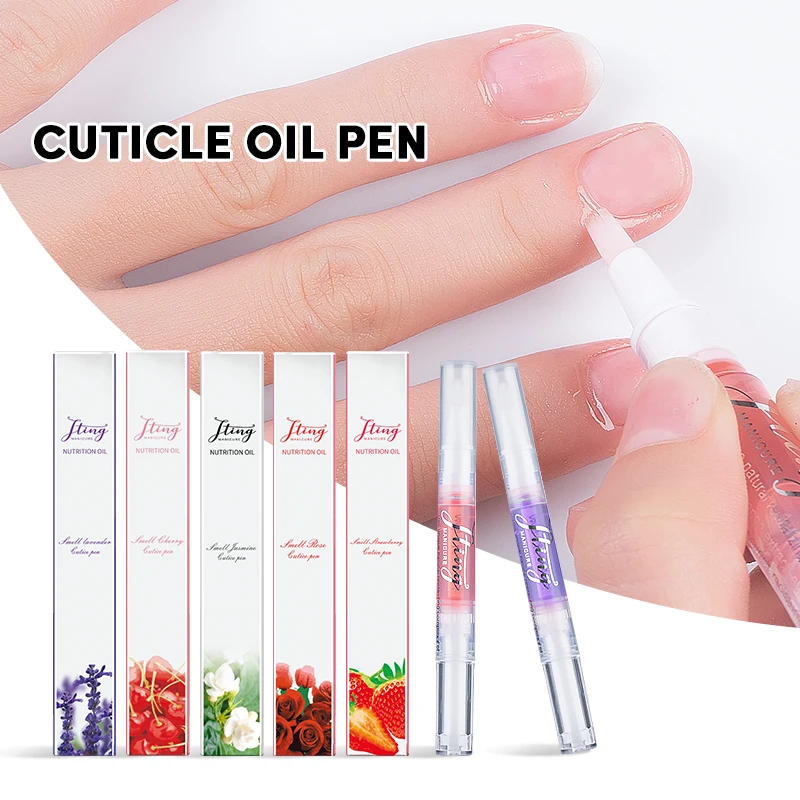 

JTING wholesale mini moisturizing flower flavors cuticle oil pen 5ML OEM ODM custom empty label cuticle oil empty tube container