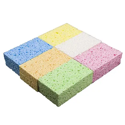 

Eco Friendly Colorful Cellulose Kitchen Scrub Multi-use Dishwashing Sponge, Customized