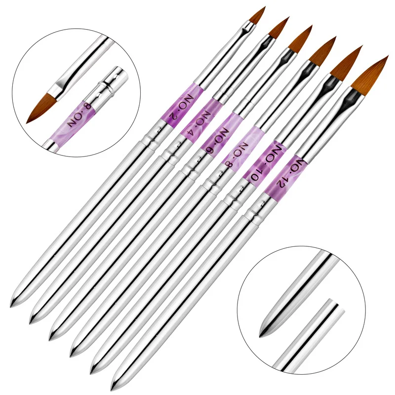 

Wholesale Nail Art Pen Metal HandleCrystal Pull Wire Carving Pen Steel Pipe Detachable Combination Crystal nail brush, Pictures showed