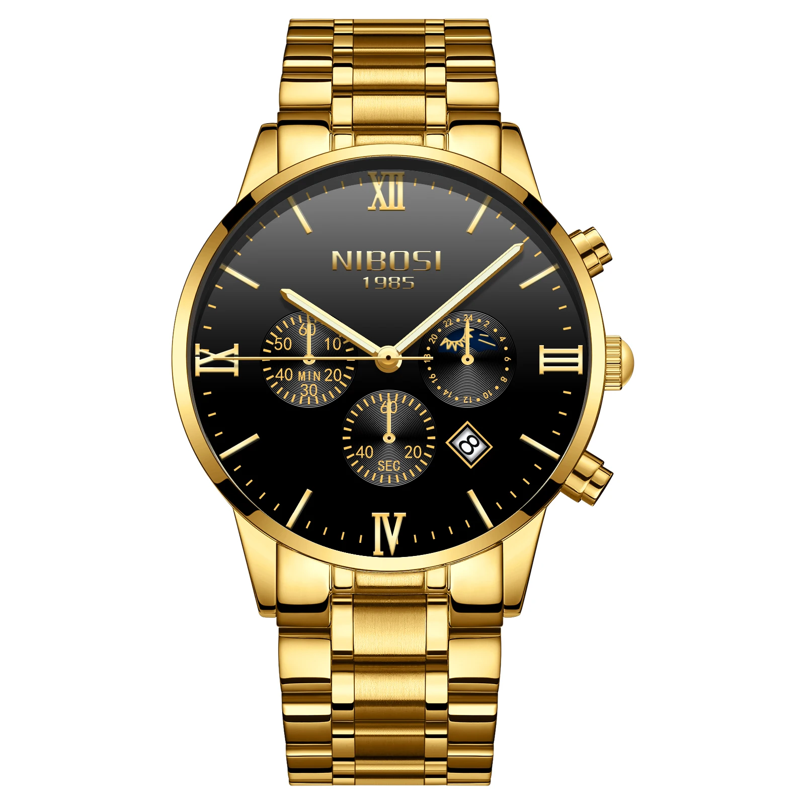 

Drop Shipping Wholesale NIBOSI Brand Watch 2325 Watch Men Chronograph Watch