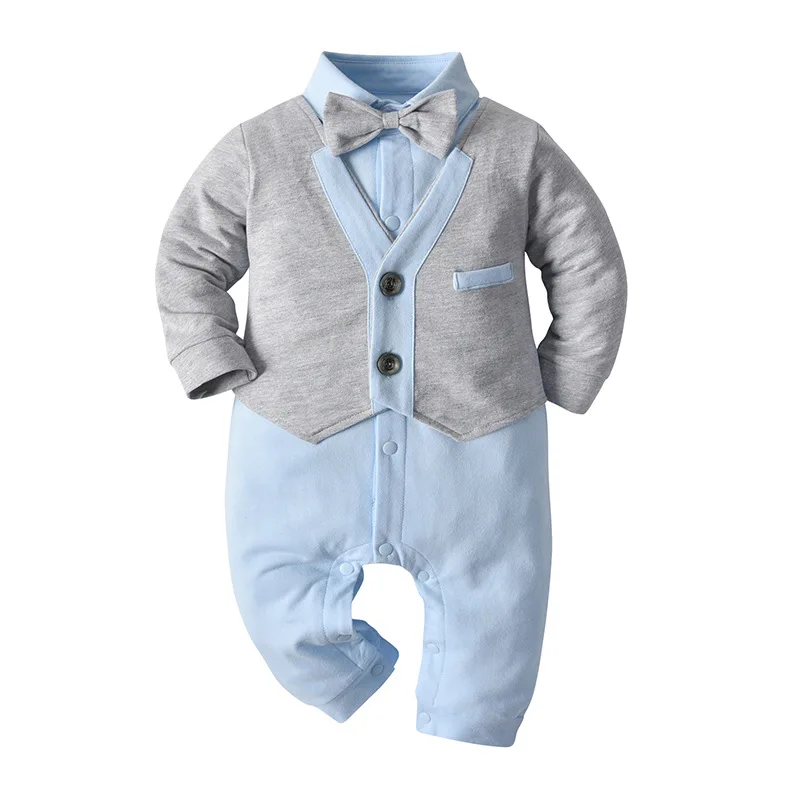 

Children's boutique set flower jacket host clothing summer cotton boy dress baby gentleman suit