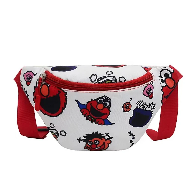 

no moq kids small sublimation waist bag for girls boy rpet recycled fanny pack with adjustable belt, Black,white,blue,yellow