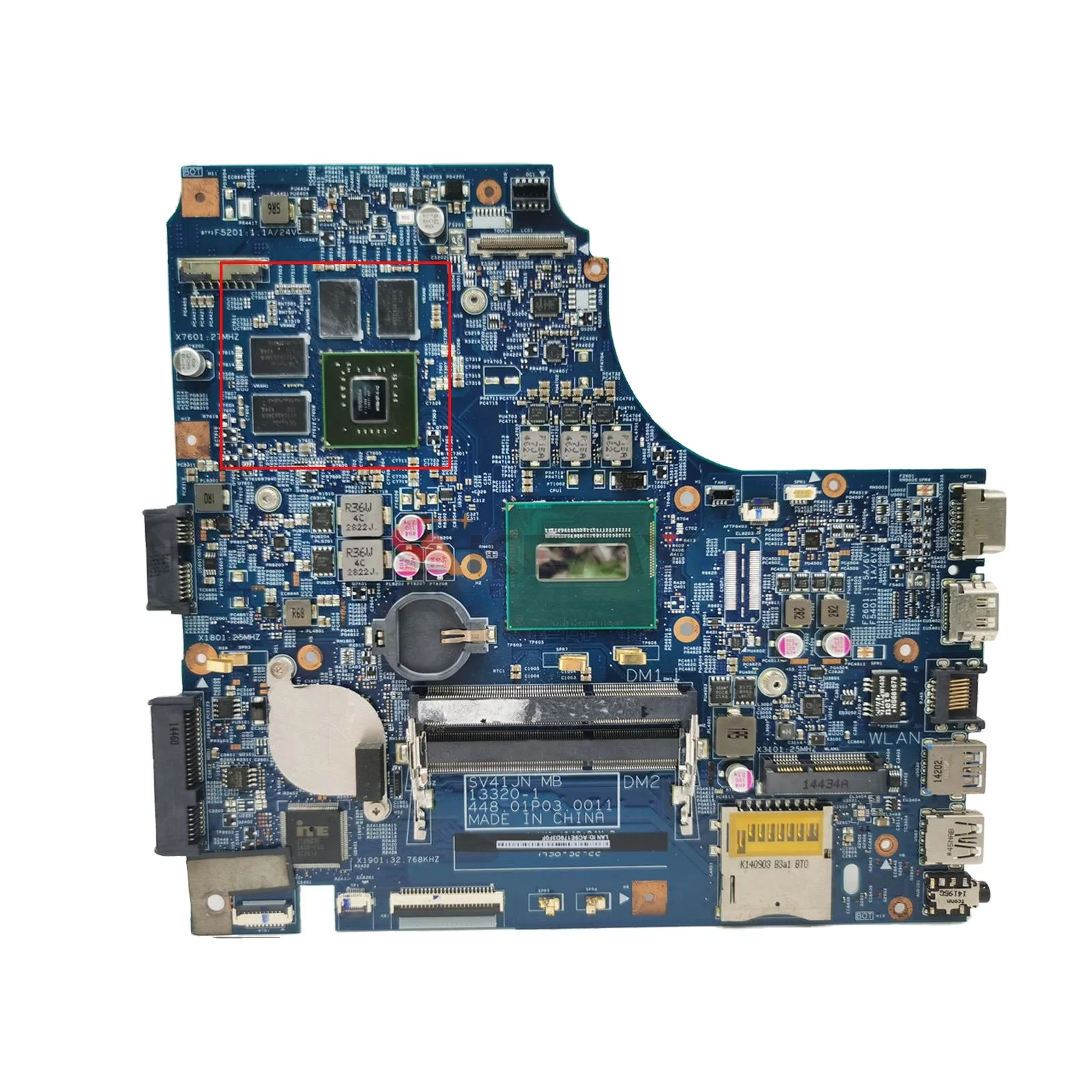 

X450JN i5-4200/i7-4700/i7-4710 CPU GT840M/2G Mainboard For ASUS X450J X450JN SV41JN X450 A450J A450JN Laptop Motherboard Used
