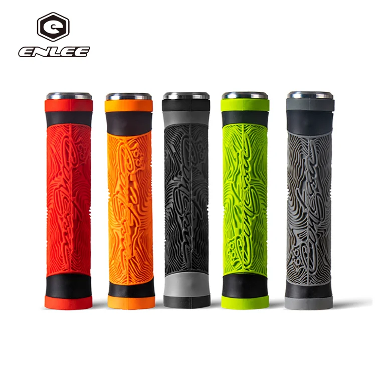 

Durable bicycle handlebar grip Ultralight bike grips handlebar custom bike grips parts, Five-color selection