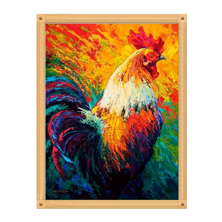 
Best selling custom round diamond painting big cock style 5D Diy diamond painting home decoration animal wholesale 