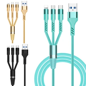 3 1 Fast Charging USB Cable iPhone Micro USB & USB C