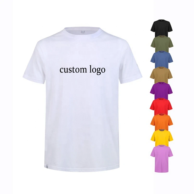

High Quality Custom Printing Tshirt Blank 100% Cotton Men T Shirt Plain Bulk T Shirts For Men, Customized color
