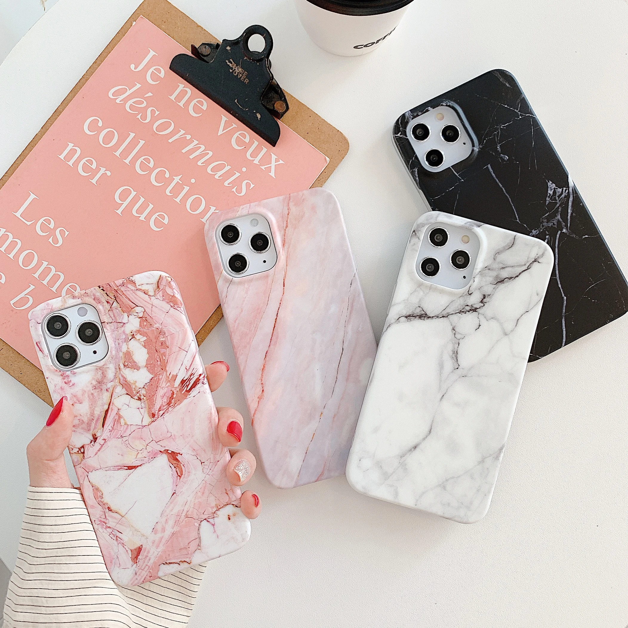 

Hot Sale IMD Printing TPU Silicon Marble Phone Cases for iPhone 11 12 Pro Max XR XS MAX 6s 7G 8 Plus SE 2020 Mobile Phone Cases