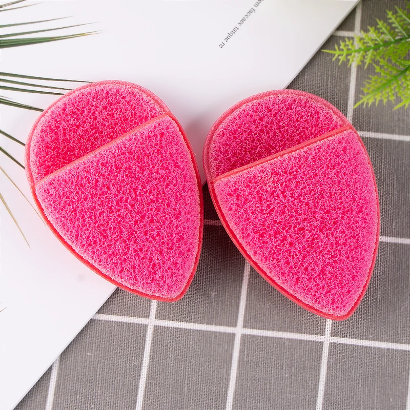 

New Design Wholesale Makeup Remover Sponge Non-Latex Washable Sponge Facial Cleaning Puff, Rose red /light green /purple