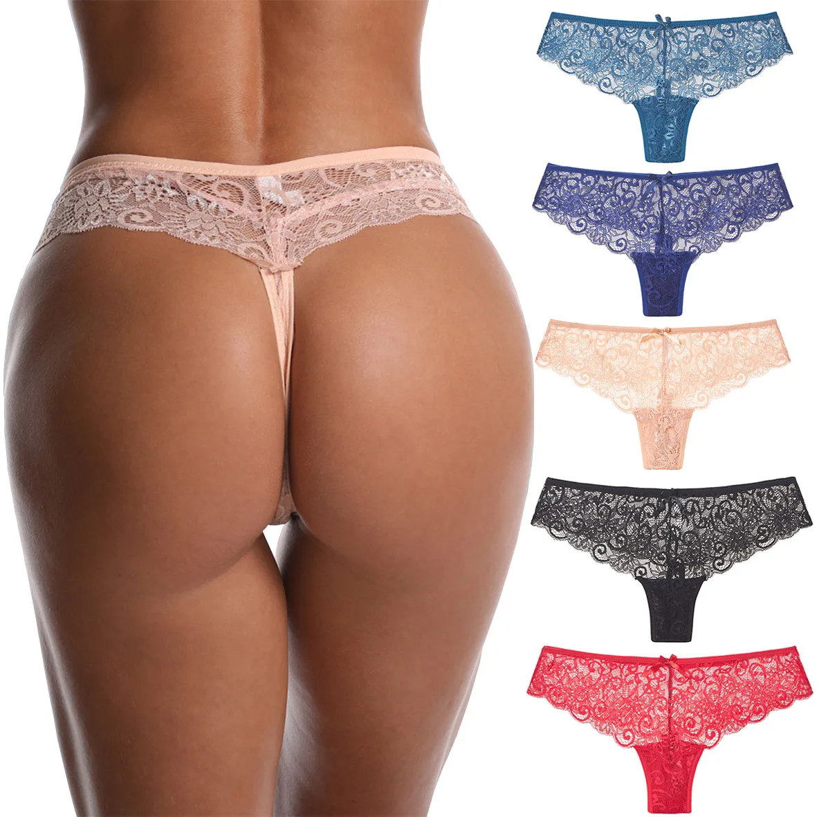 

Sexy Lingerie Transparent Female Briefs Shorts Underpants Breeches Women's Erotic Seamless Thongs Lace Panties g string