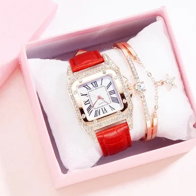 

New ladies watch classic square pu watch fashion watches women wholesale, As pic
