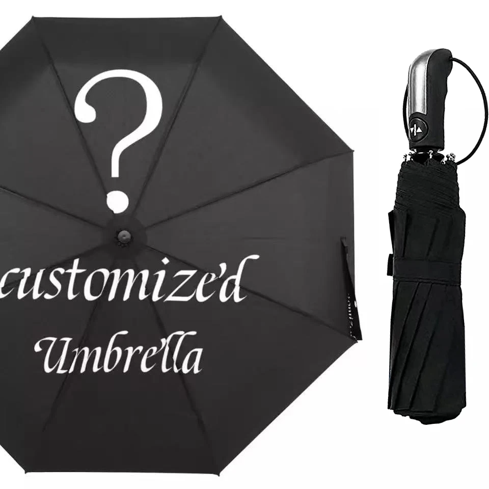

Factory Sale Classic high quality 3 folding fully Automatic Umbrella for Promotion Price Umbrella with Logo Printing, Customized color acceptable