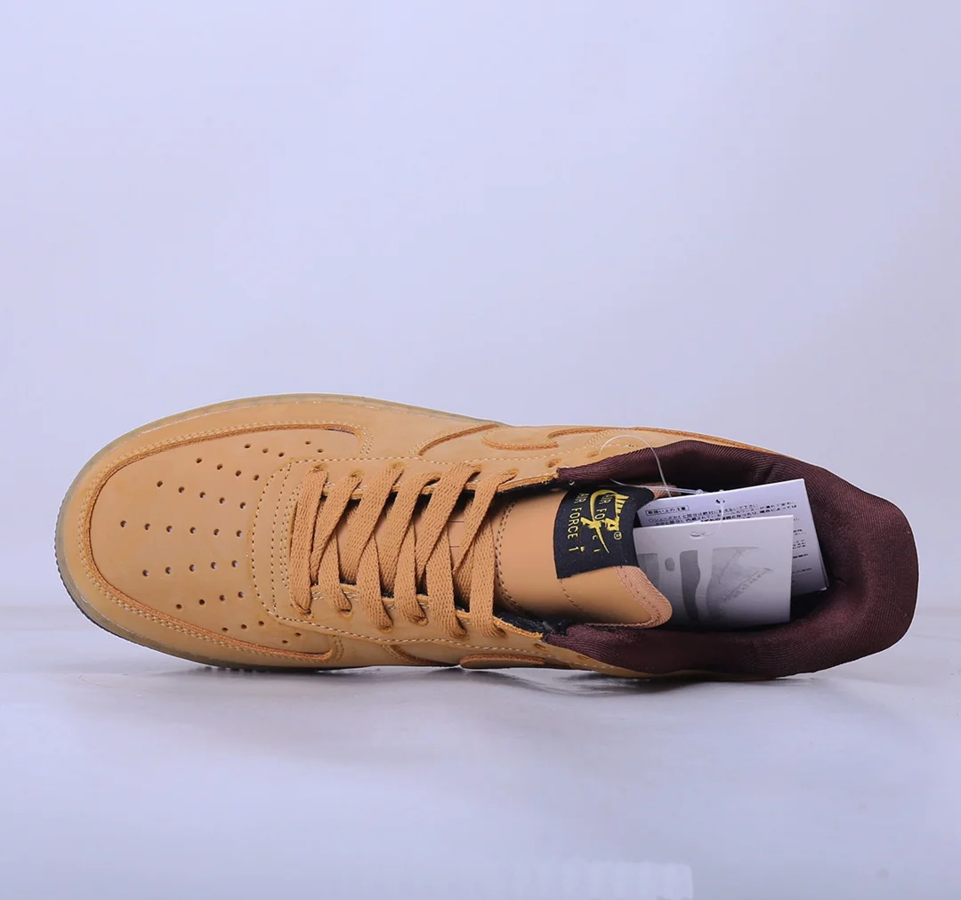 

factory wholesale top leather original quality designer brand mens women's AF1 Low Retro SP Wheat Mocha casual shoes