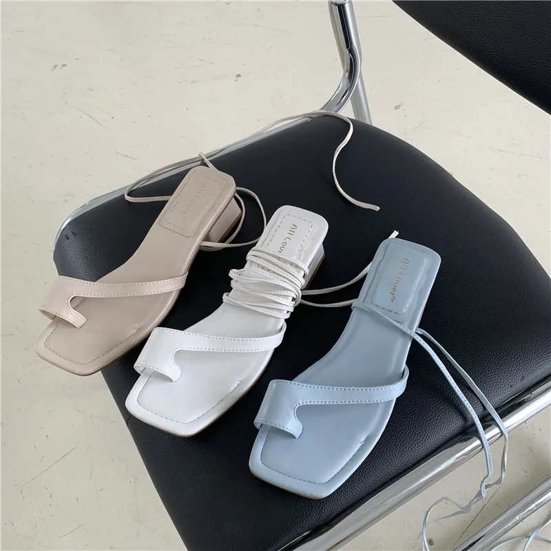 

Ladies fancy girls latest fashion med heel wedge heel new design summer sandals ankle lace shoes for women 2020, As picture show or customized