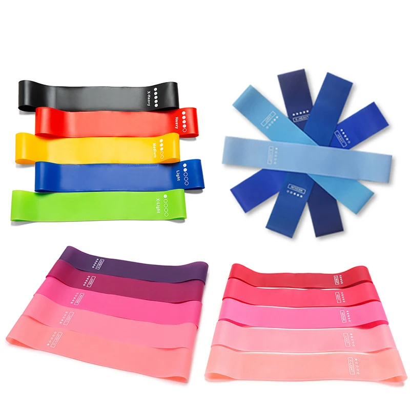 

Factory price 5pcs Stretch Exercise Workout Elastic Loop circle Resistance Bands Set