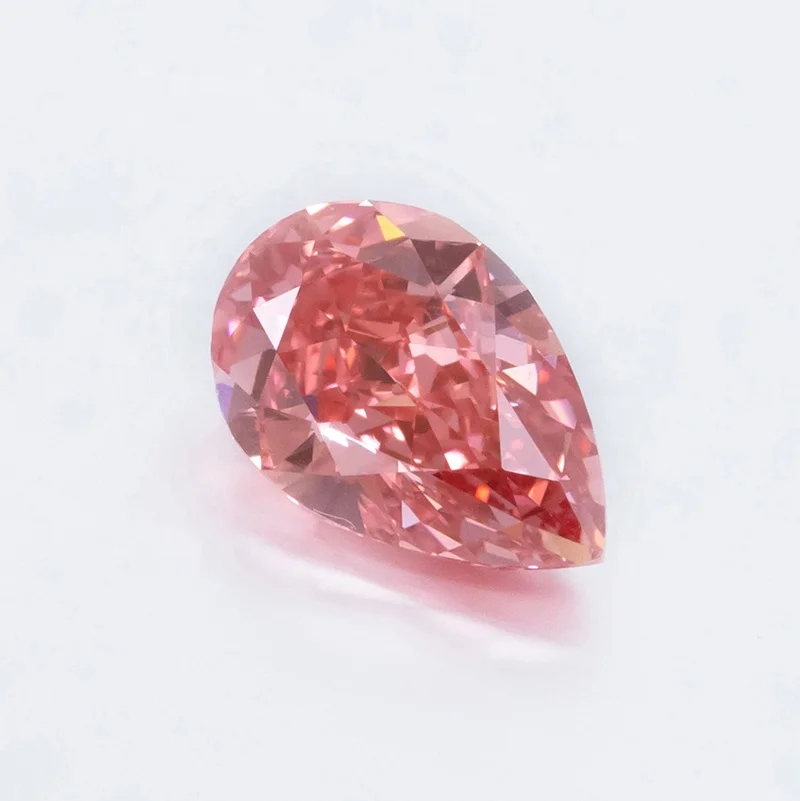 

CVD Loose Diamond Wholesale Price in Stock 1.11carat VS2 Pear Excellent Cut Pink Synthetic (lab Created) Filled Diamonds CN;GUN