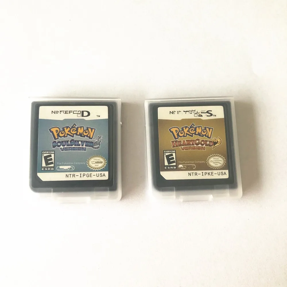 retro game cartridge English heartgold pokemon