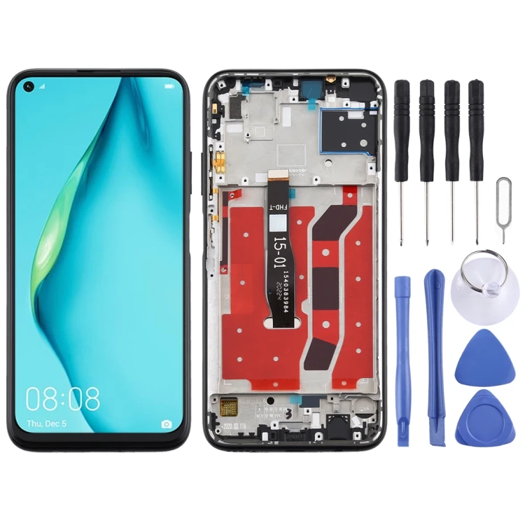 

Original LCD Screen and Digitizer Full Assembly with Frame for Huawei P40 Lite (Black)
