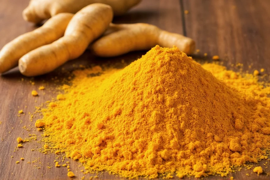 Various turmeric spice products arranged for comparison