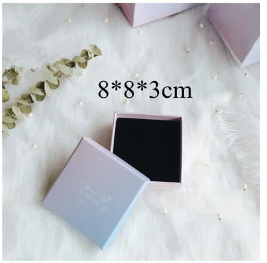 

Pearlescent gradient pink creative ring watch bracelet bracelet custom paper box